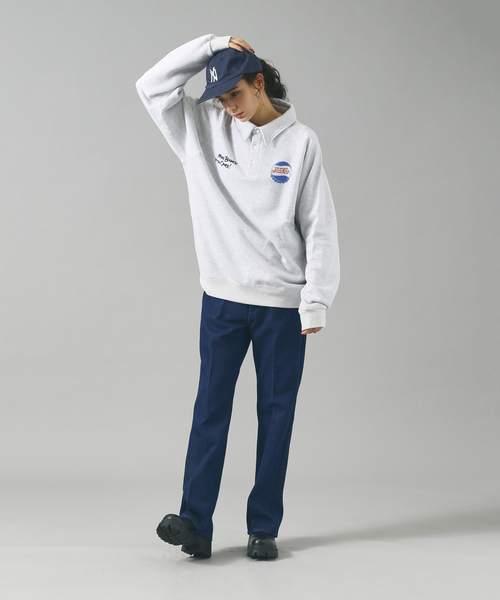 DISCUS ATHLETIC(ディスカス アスレチック)の「【DISCUS ATHLETIC / ディスカス アスレチック】PEPSI コラボ Polo Sweat / ポロスウェット(スウェット・メンズ・ホワイト系その他/ネイビー/ブラック・M/L/XL)」の4枚目の写真