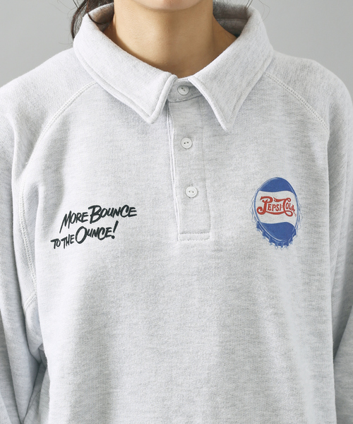 DISCUS ATHLETIC(ディスカス アスレチック)の「【DISCUS ATHLETIC / ディスカス アスレチック】PEPSI コラボ Polo Sweat / ポロスウェット(スウェット・メンズ・ホワイト系その他/ネイビー/ブラック・M/L/XL)」の11枚目の写真