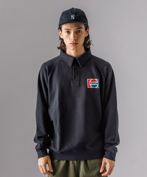 DISCUS ATHLETIC(ディスカス アスレチック)の「【DISCUS ATHLETIC / ディスカス アスレチック】PEPSI コラボ Polo Sweat / ポロスウェット(スウェット・メンズ・ホワイト系その他/ネイビー/ブラック・M/L/XL)」の15枚目の写真
