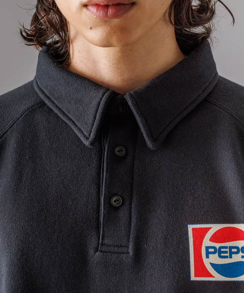 DISCUS ATHLETIC(ディスカス アスレチック)の「【DISCUS ATHLETIC / ディスカス アスレチック】PEPSI コラボ Polo Sweat / ポロスウェット(スウェット・メンズ・ホワイト系その他/ネイビー/ブラック・M/L/XL)」の19枚目の写真