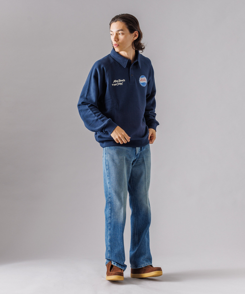 DISCUS ATHLETIC(ディスカス アスレチック)の「【DISCUS ATHLETIC / ディスカス アスレチック】PEPSI コラボ Polo Sweat / ポロスウェット(スウェット・メンズ・ホワイト系その他/ネイビー/ブラック・M/L/XL)」の22枚目の写真