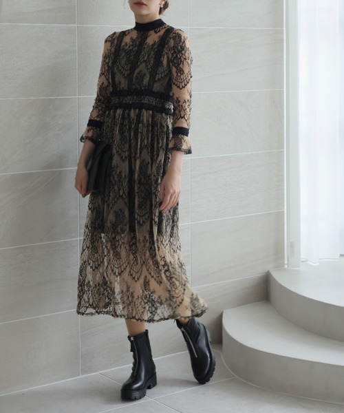 VIVIAN（ヴィヴィアン）の「厚底センタージップストレッチブーツ（ブーツ・レディース・アイボリー/ブラック/グレー・LL/M/S/L）」の22枚目の写真