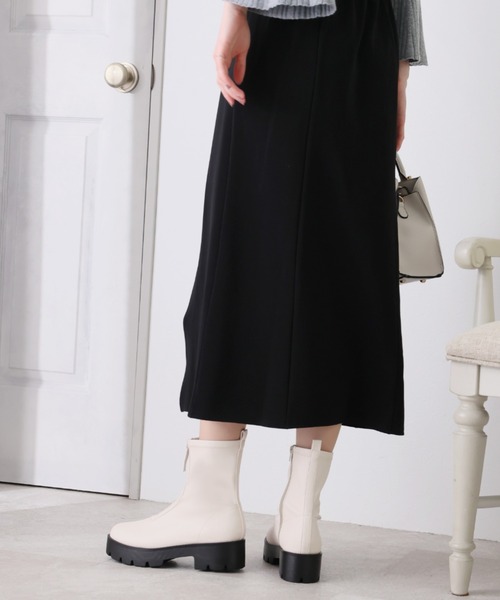 VIVIAN（ヴィヴィアン）の「厚底センタージップストレッチブーツ（ブーツ・レディース・アイボリー/ブラック/グレー・LL/M/S/L）」の8枚目の写真