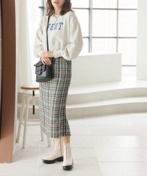 VIVIAN（ヴィヴィアン）の「厚底センタージップストレッチブーツ（ブーツ・レディース・アイボリー/ブラック/グレー・LL/M/S/L）」の13枚目の写真