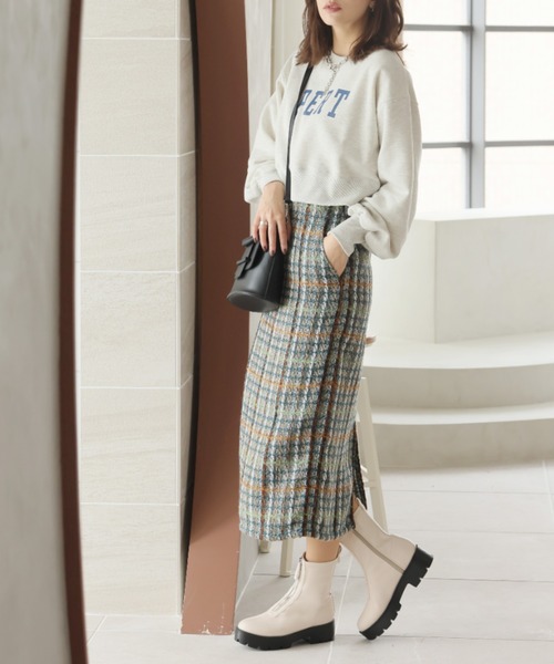 VIVIAN（ヴィヴィアン）の「厚底センタージップストレッチブーツ（ブーツ・レディース・アイボリー/ブラック/グレー・LL/M/S/L）」の14枚目の写真