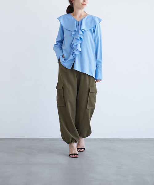 LEPSIM(レプシィム)の「【FOR I SERIES】デザインカーゴパンツ 966479(カーゴパンツ・レディース・ネイビー/カーキ・SMALL/MEDIUM)」の8枚目の写真