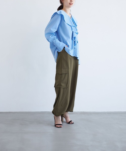 LEPSIM(レプシィム)の「【FOR I SERIES】デザインカーゴパンツ 966479(カーゴパンツ・レディース・ネイビー/カーキ・SMALL/MEDIUM)」の9枚目の写真