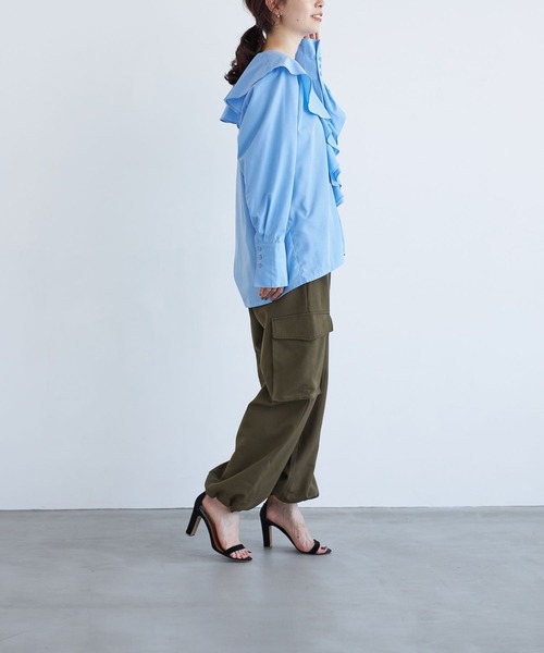 LEPSIM(レプシィム)の「【FOR I SERIES】デザインカーゴパンツ 966479(カーゴパンツ・レディース・ネイビー/カーキ・SMALL/MEDIUM)」の10枚目の写真