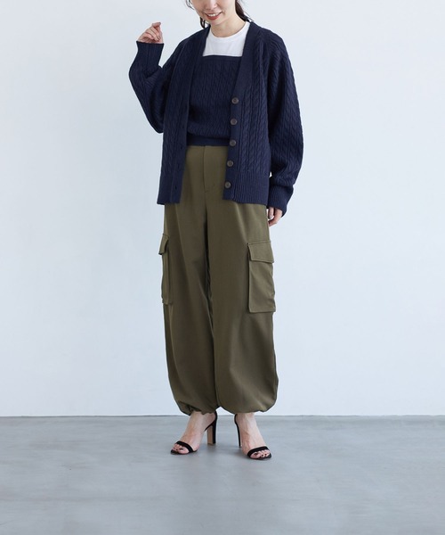 LEPSIM(レプシィム)の「【FOR I SERIES】デザインカーゴパンツ 966479(カーゴパンツ・レディース・ネイビー/カーキ・SMALL/MEDIUM)」の11枚目の写真