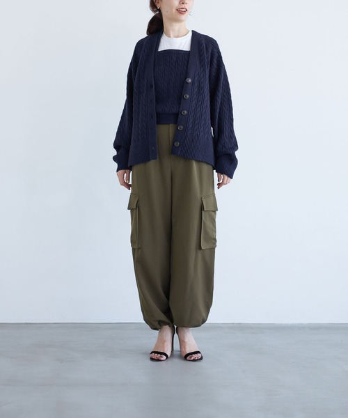 LEPSIM(レプシィム)の「【FOR I SERIES】デザインカーゴパンツ 966479(カーゴパンツ・レディース・ネイビー/カーキ・SMALL/MEDIUM)」の12枚目の写真