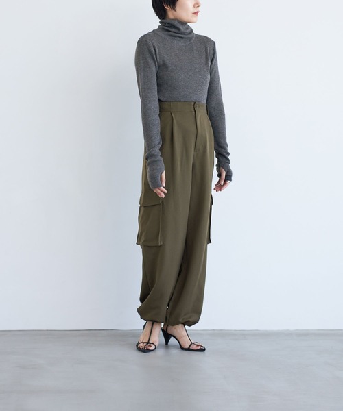 LEPSIM(レプシィム)の「【FOR I SERIES】デザインカーゴパンツ 966479(カーゴパンツ・レディース・ネイビー/カーキ・SMALL/MEDIUM)」の17枚目の写真