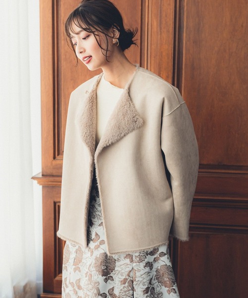 Andemiu（アンデミュウ）の「リバーシブルファーコート962679（ノー