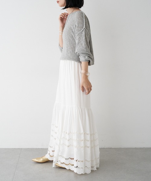 SHENERY（シーナリー）の「スカラップレースティアードスカート