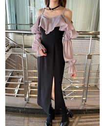 EATME | パフスリーブオフショルワンピース(ワンピース)