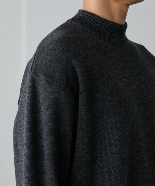 EC限定】ウールミラノリブ モックネックニット(ニット/セーター EC限定】ウールミラノリブ モックネックニット(ニット/セーター