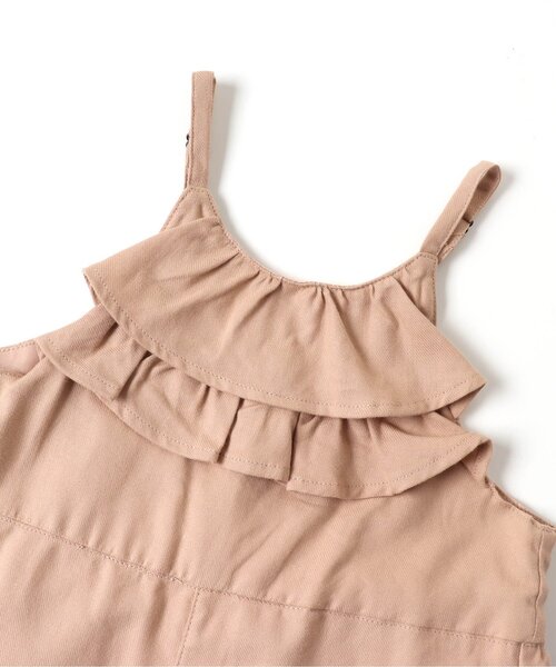 Seraph（セラフ）の「フリルデザインサロペット（サロペット/オーバーオール・キッズ・ブラウン/ブラック/グレー・80/100/120/130/140/110/90）」の8枚目の写真