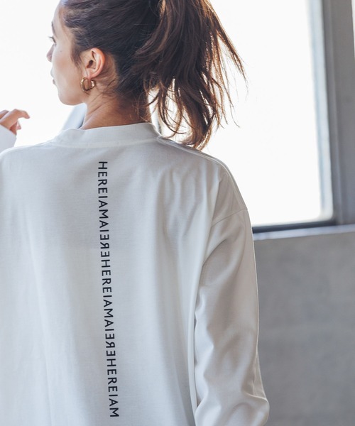 HEREIAM】速乾／ミラーロゴロングスリーブ（ユニセックス）（Tシャツ