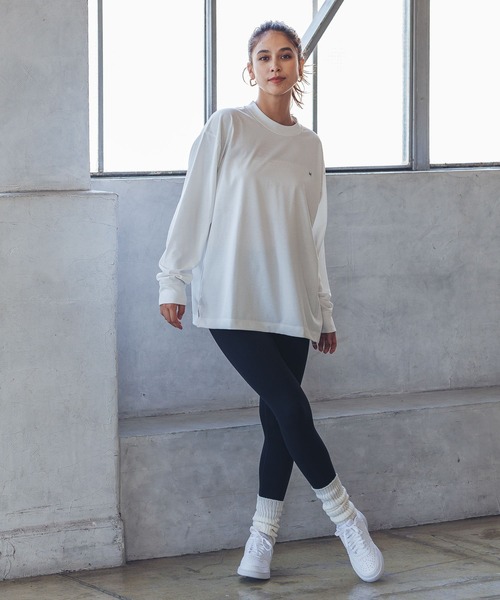 HEREIAM（ヘレイアム）の「【HEREIAM】速乾／ミラーロゴロングスリーブ（ユニセックス）（Tシャツ/カットソー・レディース・ブラック/ライトピンク/ホワイト/ライトグレー・MEDIUM/LARGE）」の17枚目の写真