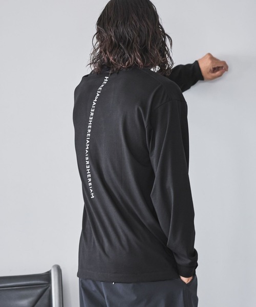 HEREIAM】速乾／ミラーロゴロングスリーブ（ユニセックス）（Tシャツ