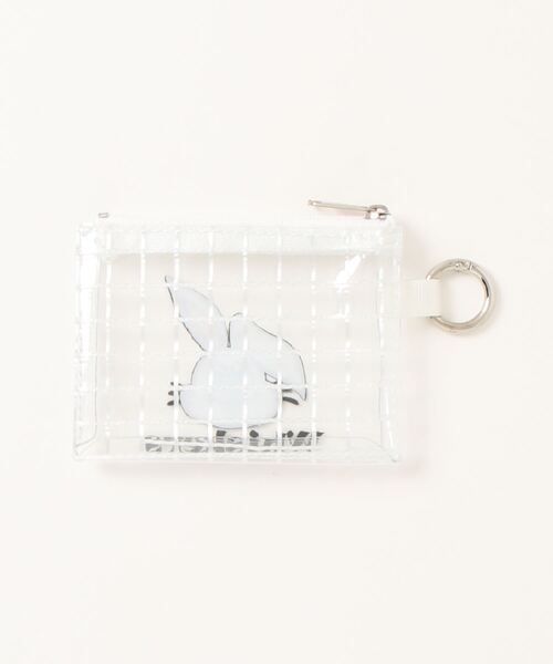 SPINNS（スピンズ）の「クリア素材 メッシュポーチ（ポーチ・レディース・グリーン/ホワイト/ネイビー・ONESIZE）」の4枚目の写真