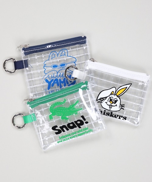 SPINNS（スピンズ）の「クリア素材 メッシュポーチ（ポーチ・レディース・グリーン/ホワイト/ネイビー・ONESIZE）」の11枚目の写真