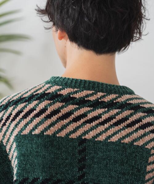 WEGO(ウィゴー)の「WEGO/ベロアモール総柄プルオーバー(ニット/セーター・メンズ・その他3/その他2/その他4/その他1・LARGE/MEDIUM)」の12枚目の写真