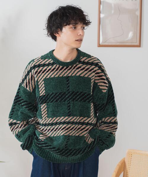 WEGO(ウィゴー)の「WEGO/ベロアモール総柄プルオーバー(ニット/セーター・メンズ・その他3/その他2/その他4/その他1・LARGE/MEDIUM)」の13枚目の写真