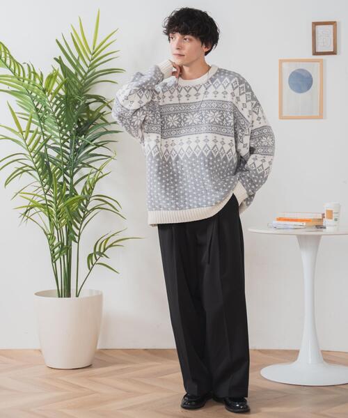 WEGO(ウィゴー)の「WEGO/ベロアモール総柄プルオーバー(ニット/セーター・メンズ・その他3/その他2/その他4/その他1・LARGE/MEDIUM)」の18枚目の写真