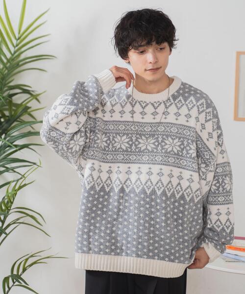 WEGO(ウィゴー)の「WEGO/ベロアモール総柄プルオーバー(ニット/セーター・メンズ・その他3/その他2/その他4/その他1・LARGE/MEDIUM)」の16枚目の写真