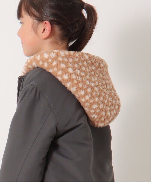 ikka（イッカ）の「リバーシブルボアブルゾン（120~160cm）（ブルゾン・キッズ・ダークグレー/ベージュ/オリーブ・140/160/130/150/120）」の5枚目の写真