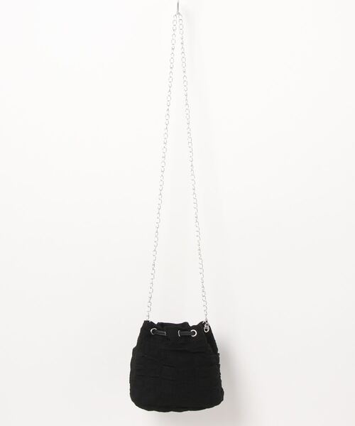 Burner(バーナー)の「【OKUOKU Recommend Select】ぽこぽこ 巾着ショルダーバッグ oku-bag-723850672239-15 U(ショルダーバッグ・レディース・ブラック/ピンク/グリーン/ホワイト/ブラウン・FREE)」の6枚目の写真