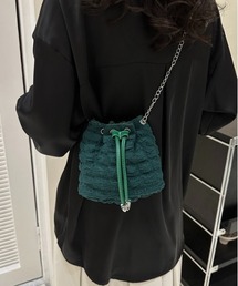 【OKUOKU Recommend Select】ぽこぽこ 巾着ショルダーバッグ oku-bag-723850672239-15 U