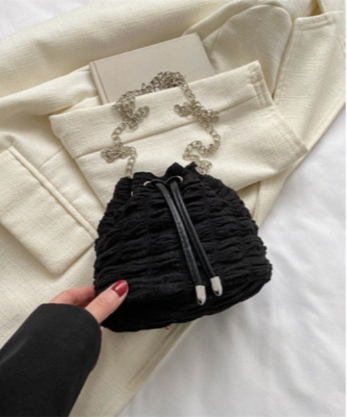 Burner(バーナー)の「【OKUOKU Recommend Select】ぽこぽこ 巾着ショルダーバッグ oku-bag-723850672239-15 U(ショルダーバッグ・レディース・ブラック/ピンク/グリーン/ホワイト/ブラウン・FREE)」の17枚目の写真