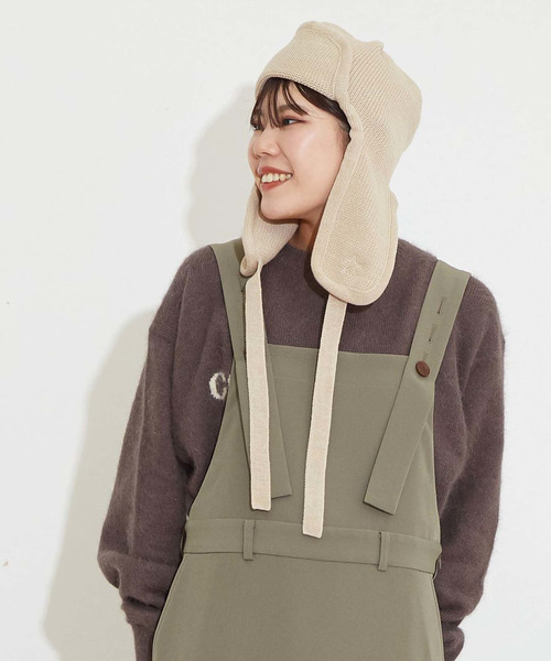 CONVERSE TOKYO(コンバーストウキョウ)の「FLIGHT KNIT CAP(ニットキャップ/ビーニー・レディース・ブラック/グレー/ベージュ・FREE)」の13枚目の写真
