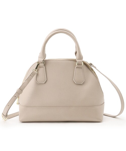 index（インデックス）の「◆【2way】フェイクレザーブガッティ/通勤・セレモニー対応（ショルダーバッグ・レディース・ブラック/ベージュ・00）」の4枚目の写真