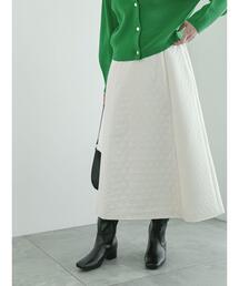 Te chichi | キルティングジャカード切替フレアスカート(スカート)