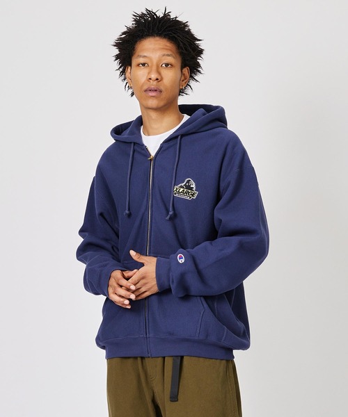 Champion（チャンピオン）の「XLARGE×Champion REVERSE WEAVE  FULL-ZIP HOODED SWEAT（パーカー・メンズ・ネイビー/グリーン/アッシュ/ブラック・X-LARGE/MEDIUM/SMALL/LARGE）」の6枚目の写真