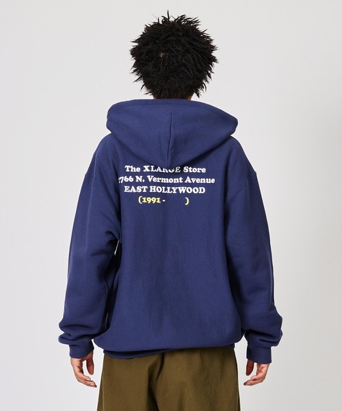Champion（チャンピオン）の「XLARGE×Champion REVERSE WEAVE  FULL-ZIP HOODED SWEAT（パーカー・メンズ・ネイビー/グリーン/アッシュ/ブラック・X-LARGE/MEDIUM/SMALL/LARGE）」の7枚目の写真