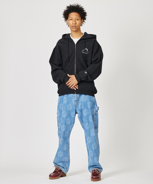 Champion（チャンピオン）の「XLARGE×Champion REVERSE WEAVE  FULL-ZIP HOODED SWEAT（パーカー・メンズ・ネイビー/グリーン/アッシュ/ブラック・X-LARGE/MEDIUM/SMALL/LARGE）」の11枚目の写真