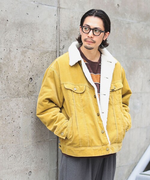 Lee（リー）の「LEE × B:MING by BEAMS / 別注 コーデュロイ ストームライダー（ブルゾン・メンズ・マスタード/ブラック・SMALL/MEDIUM/LARGE）」の16枚目の写真