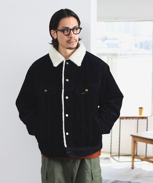 Lee（リー）の「LEE × B:MING by BEAMS / 別注 コーデュロイ ストームライダー（ブルゾン・メンズ・マスタード/ブラック・SMALL/MEDIUM/LARGE）」の22枚目の写真