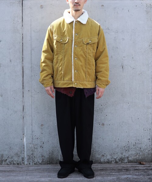 Lee（リー）の「LEE × B:MING by BEAMS / 別注 コーデュロイ ストームライダー（ブルゾン・メンズ・マスタード/ブラック・SMALL/MEDIUM/LARGE）」の3枚目の写真