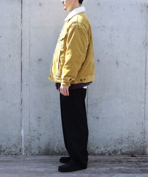 Lee（リー）の「LEE × B:MING by BEAMS / 別注 コーデュロイ ストームライダー（ブルゾン・メンズ・マスタード/ブラック・SMALL/MEDIUM/LARGE）」の4枚目の写真