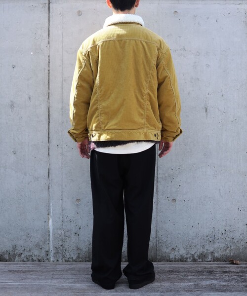Lee（リー）の「LEE × B:MING by BEAMS / 別注 コーデュロイ ストームライダー（ブルゾン・メンズ・マスタード/ブラック・SMALL/MEDIUM/LARGE）」の6枚目の写真