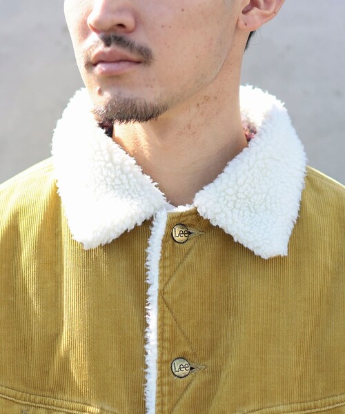 Lee（リー）の「LEE × B:MING by BEAMS / 別注 コーデュロイ ストームライダー（ブルゾン・メンズ・マスタード/ブラック・SMALL/MEDIUM/LARGE）」の7枚目の写真