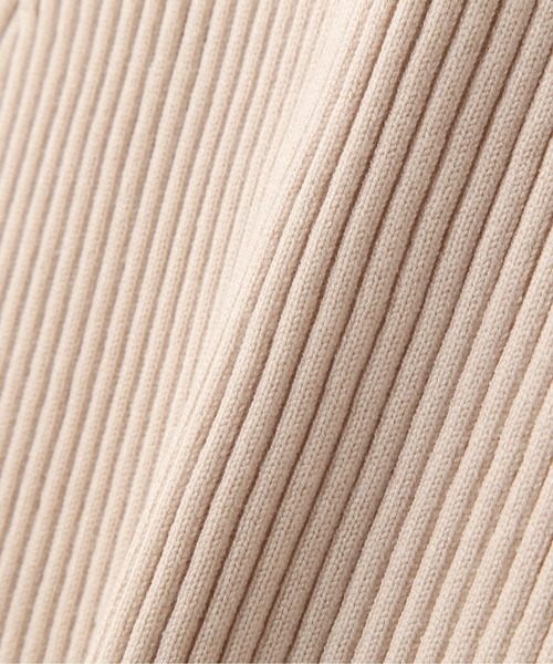 NATURAL BEAUTY BASIC（ナチュラルビューティーベーシック）の「◇フォルムリブニットワンピース（ワンピース・レディース・ベージュ/チャコールグレー/ブルー・MEDIUM）」の7枚目の写真