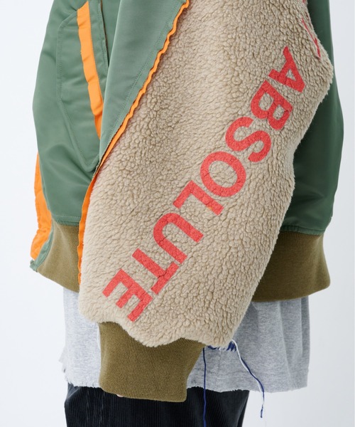 DISCOVERED(ディスカバード)の「BOA SLEEVE MA-1(ブルゾン・メンズ・ホワイト/カーキ・1/3)」の5枚目の写真