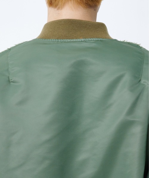 DISCOVERED(ディスカバード)の「BOA SLEEVE MA-1(ブルゾン・メンズ・ホワイト/カーキ・1/3)」の7枚目の写真