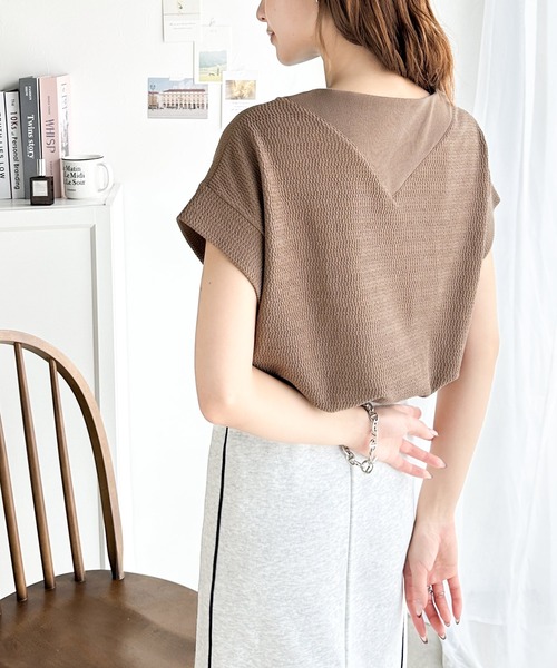 美品⁂センソユニコ⁂半袖カットソー　プルオーバー　ボーダー　切り替　変形ヘム　M 美品⁂センソユニコ⁂半袖カットソー プルオーバー ボーダー