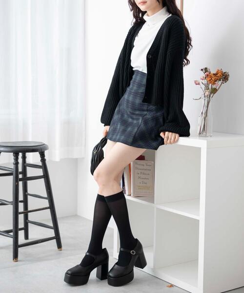 WEGO（ウィゴー）の「WEGO/ボリュームヒールストラップシューズ（ドレスシューズ・レディース・ブラック系その他/ブラック・MEDIUM/LARGE）」の21枚目の写真